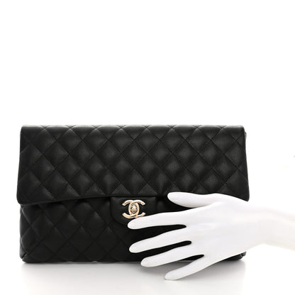 Chanel Caviar Quilted Flap Clutch Black 2 of 7