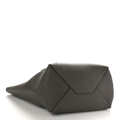 Celine Soft Grained Calfskin Small Belt Cabas Phantom Medium Grey 4 of 8