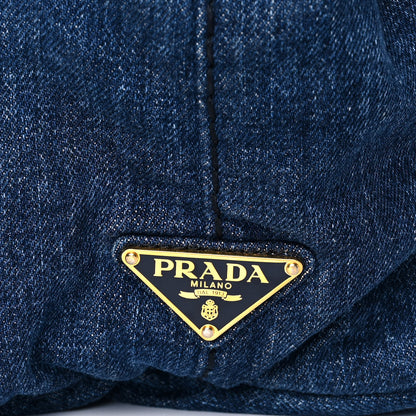 Prada Denim Logo Tote Avio 8 of 10