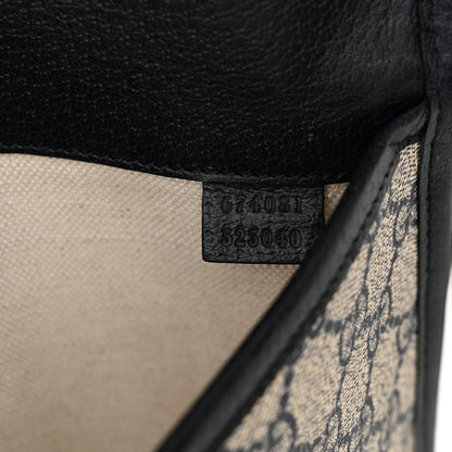 Gucci GG Supreme Monogram Web Small Ophidia Belt Bag 90 36 Beige Navy 7 of 11