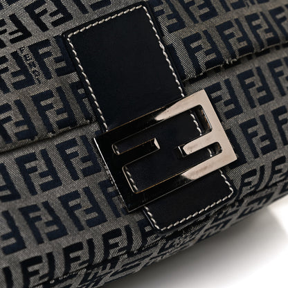 Fendi Zucchino Mama Baguette Navy 14 of 17