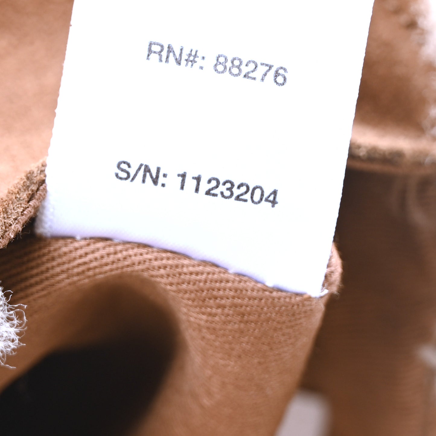 X UGG Suede shearling Small Shopping Bag Chestnut