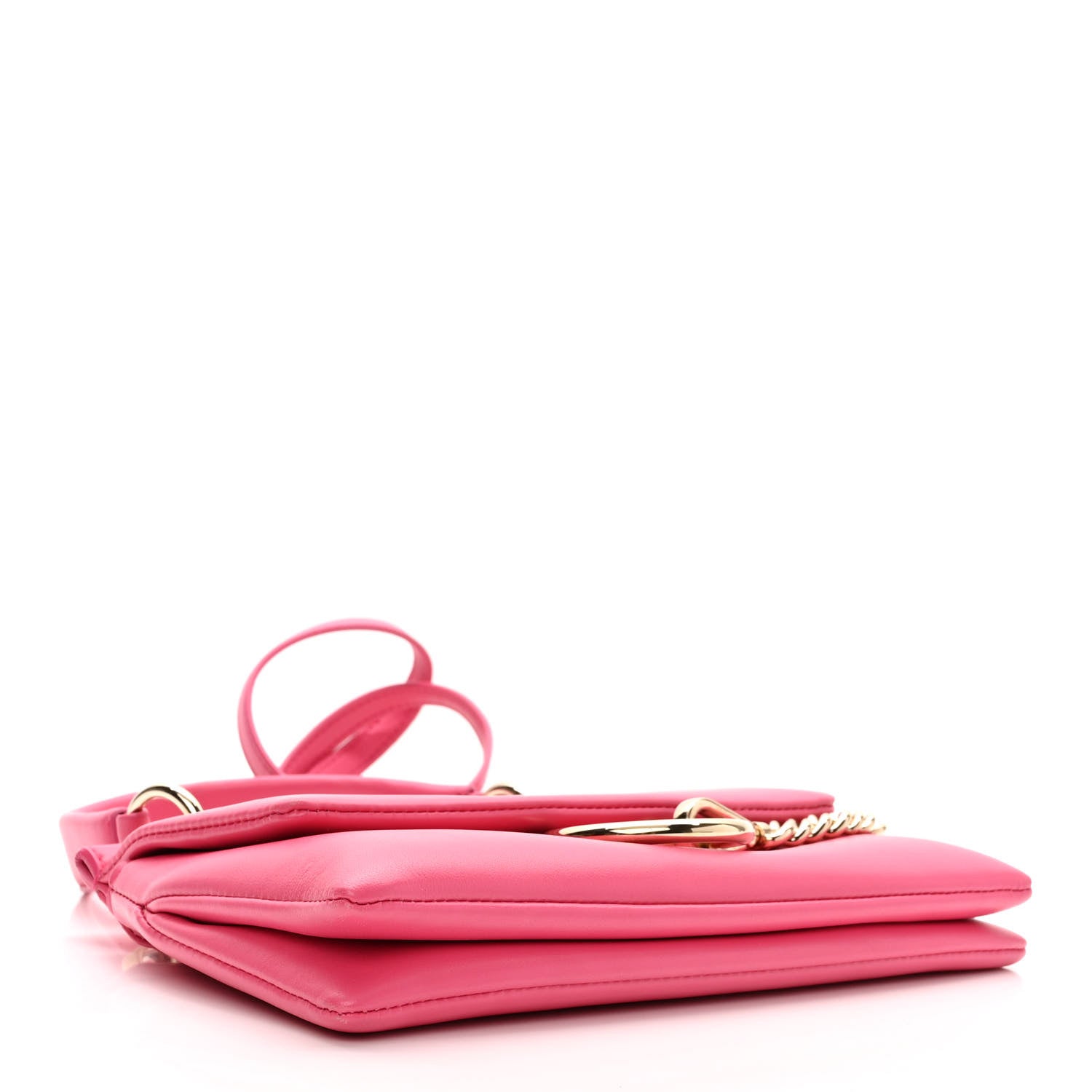 Chloe Lambskin Small Faye Top Handle Bag Hot Pink 4 of 9