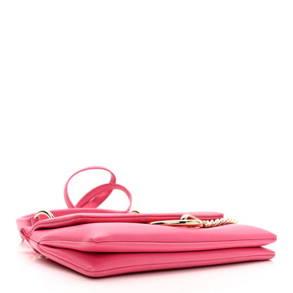 Chloe Lambskin Small Faye Top Handle Bag Hot Pink 4 of 9
