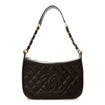 Chanel Caviar Quilted Timeless CC Shoulder Bag Brown 1 of 10