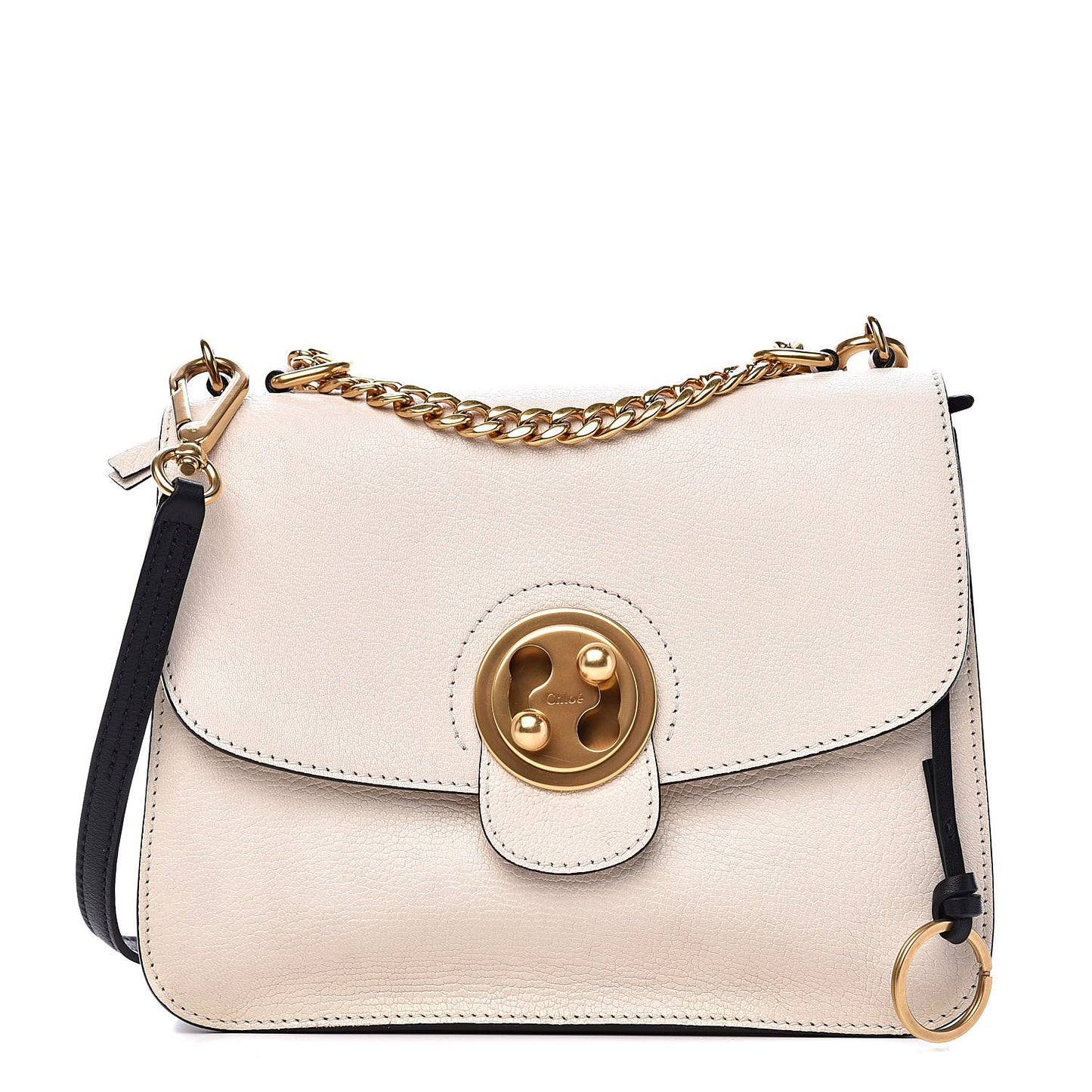 Goatskin Medium Mily Shoulder Bag Off White
