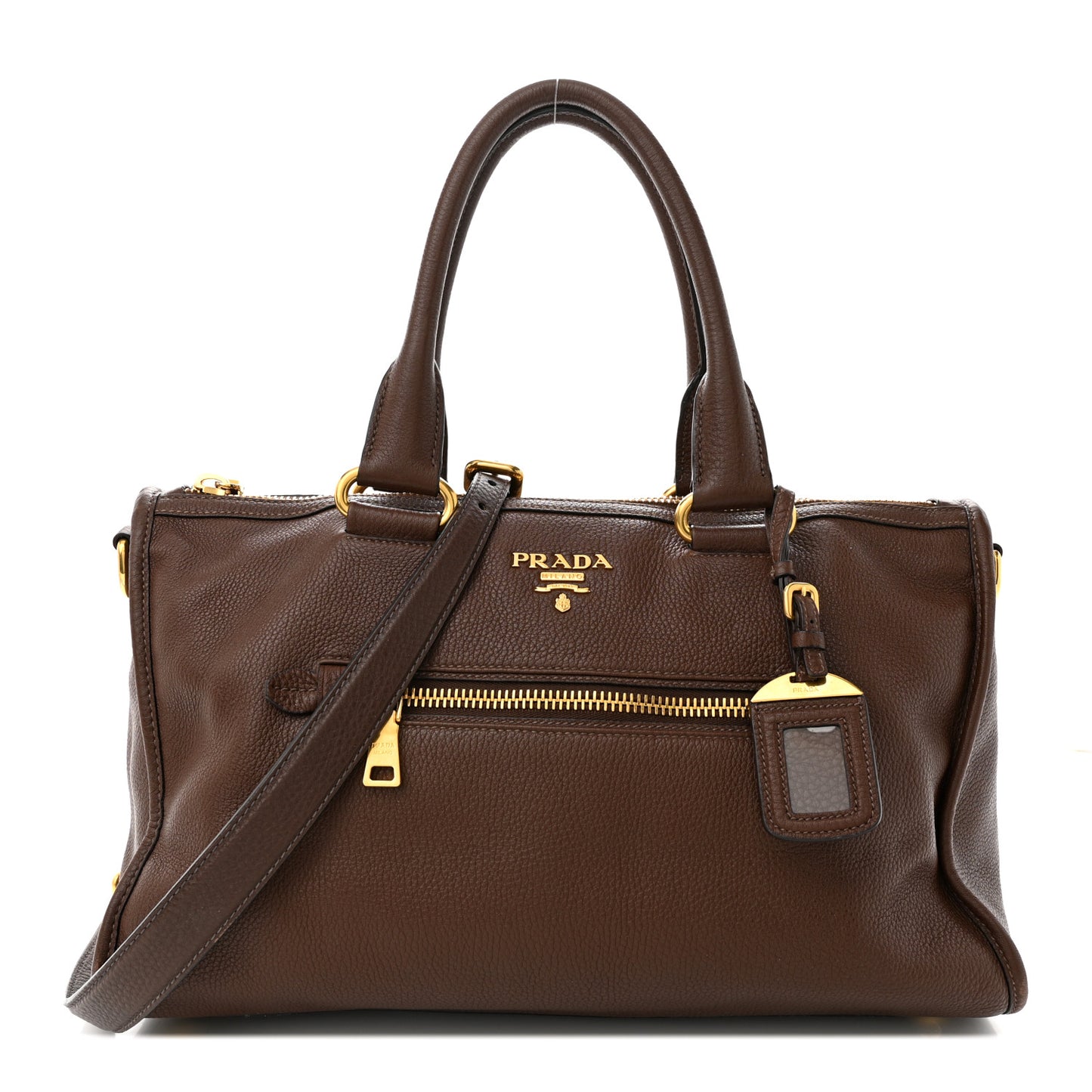 Vitello Daino Shopping Satchel Bruciato