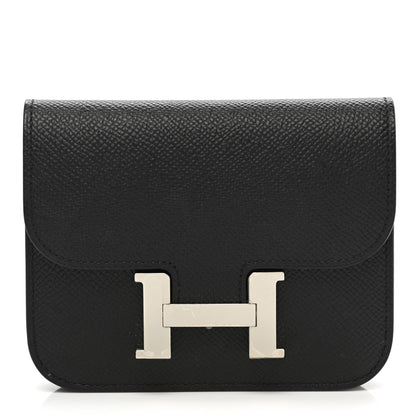 Hermes Epsom Constance Slim Wallet Black 2 of 9