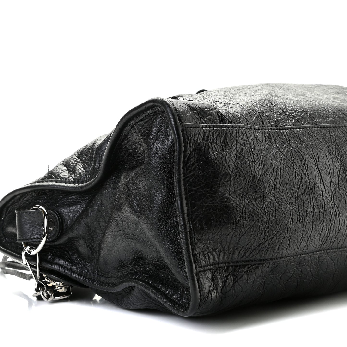 Agneau Classic Silver Hardware City Black