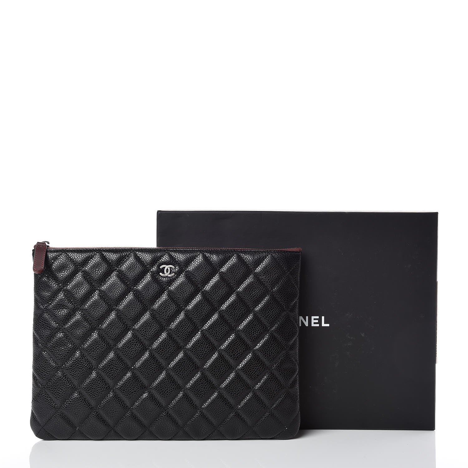 Chanel Caviar Quilted Medium Cosmetic Case Black 10 of 10