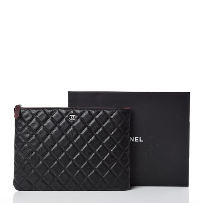 Chanel Caviar Quilted Medium Cosmetic Case Black 10 of 10