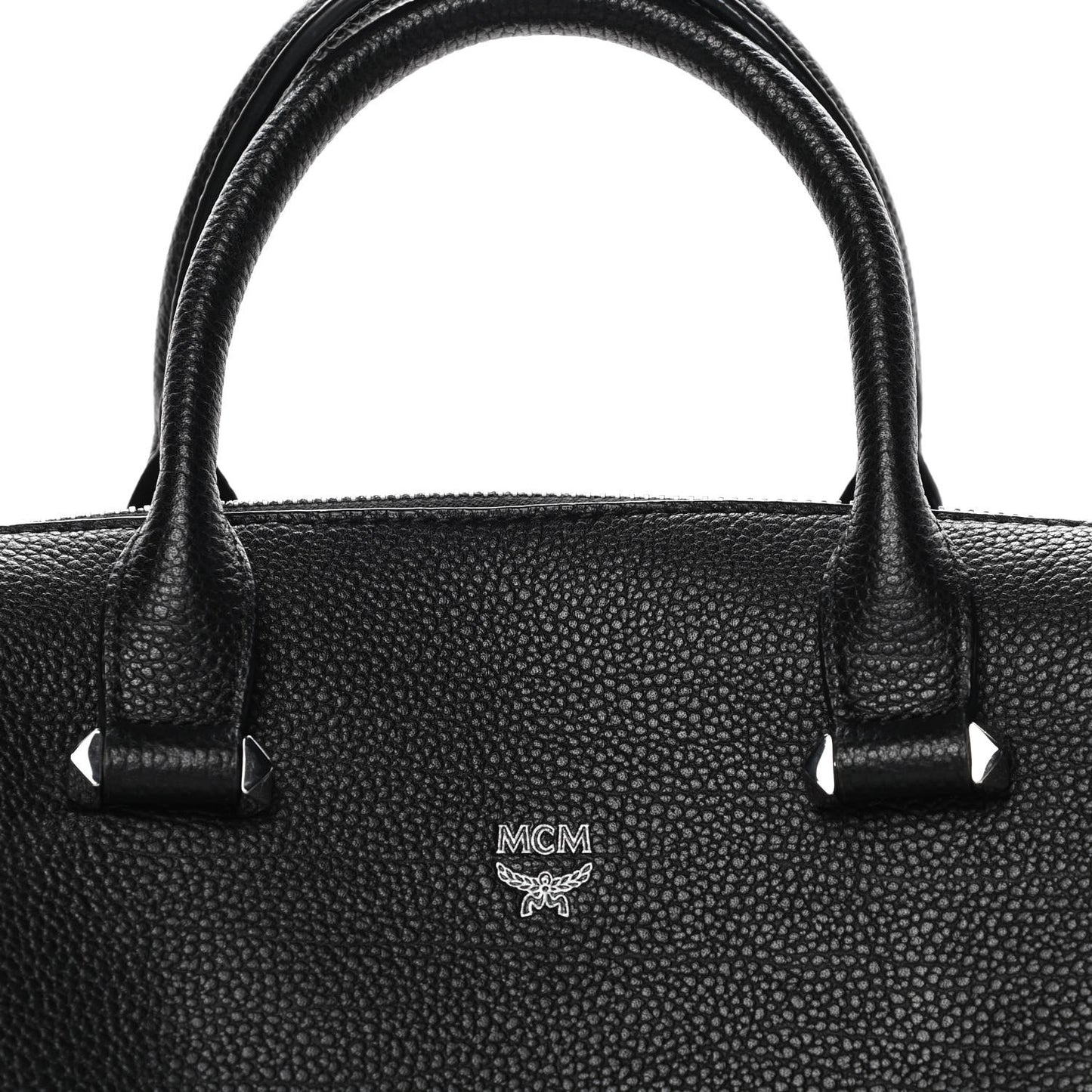 Grained Calfskin Large Ella Boston Black