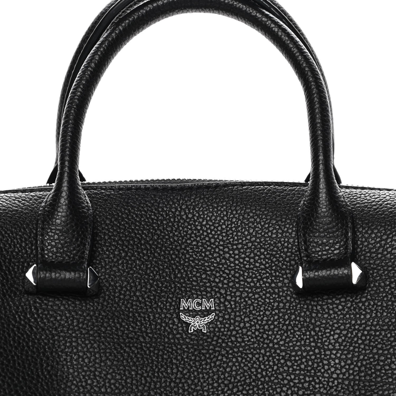 MCM Grained Calfskin Large Ella Boston Black 8 of 14