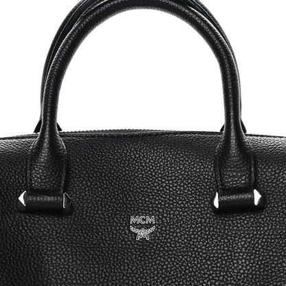 MCM Grained Calfskin Large Ella Boston Black 8 of 14