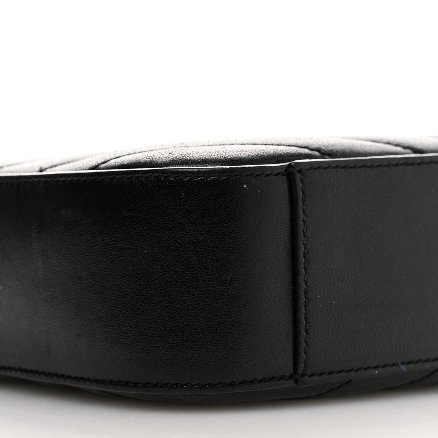 Saint Laurent Lambskin Matelasse Chevron Classic Monogram Shoulder Bag Black 9 of 10