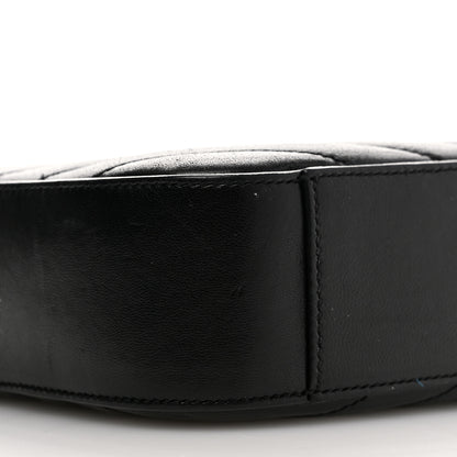 Saint Laurent Lambskin Matelasse Chevron Classic Monogram Shoulder Bag Black 9 of 10
