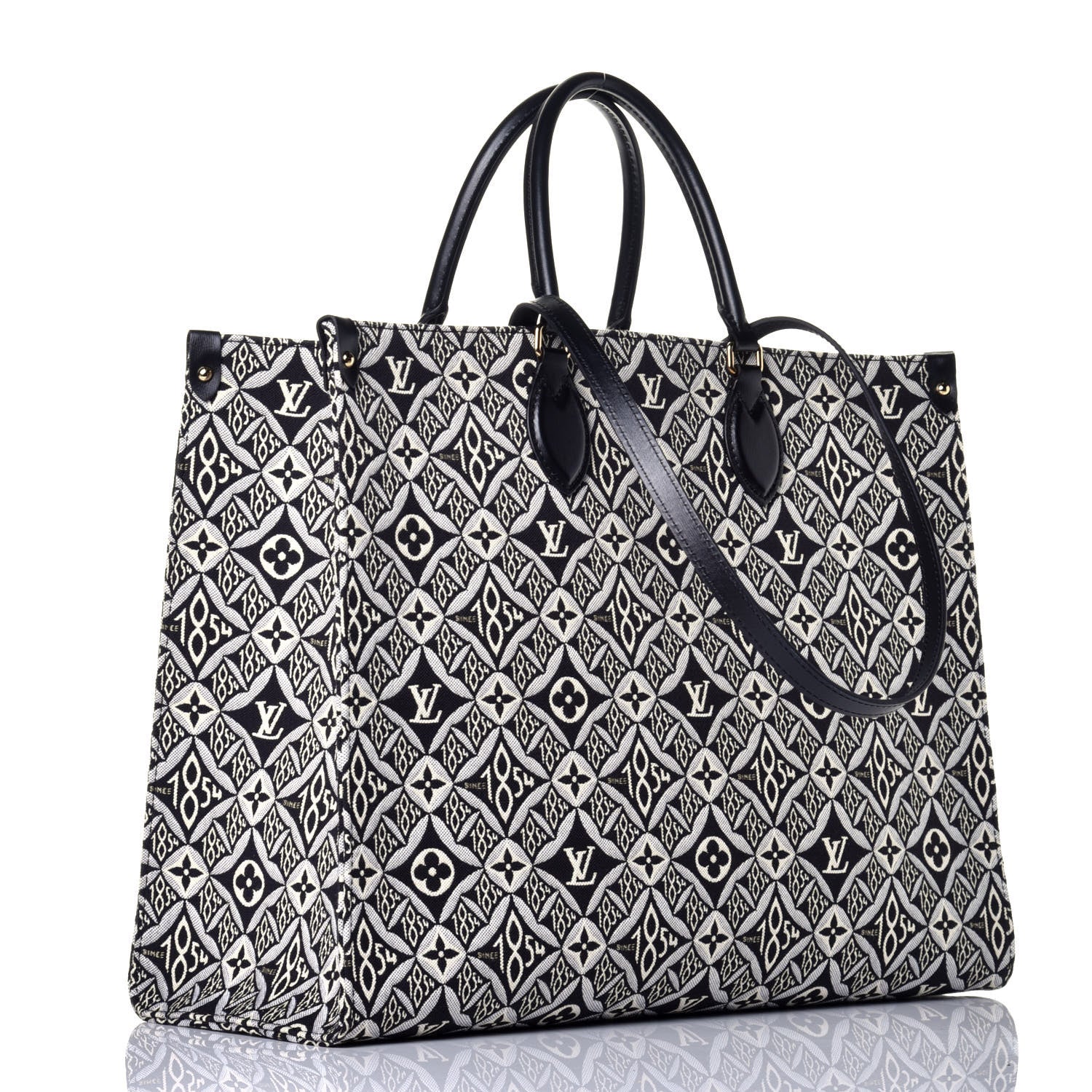 Louis Vuitton Jacquard Since 1854 Onthego GM Grey 4 of 10