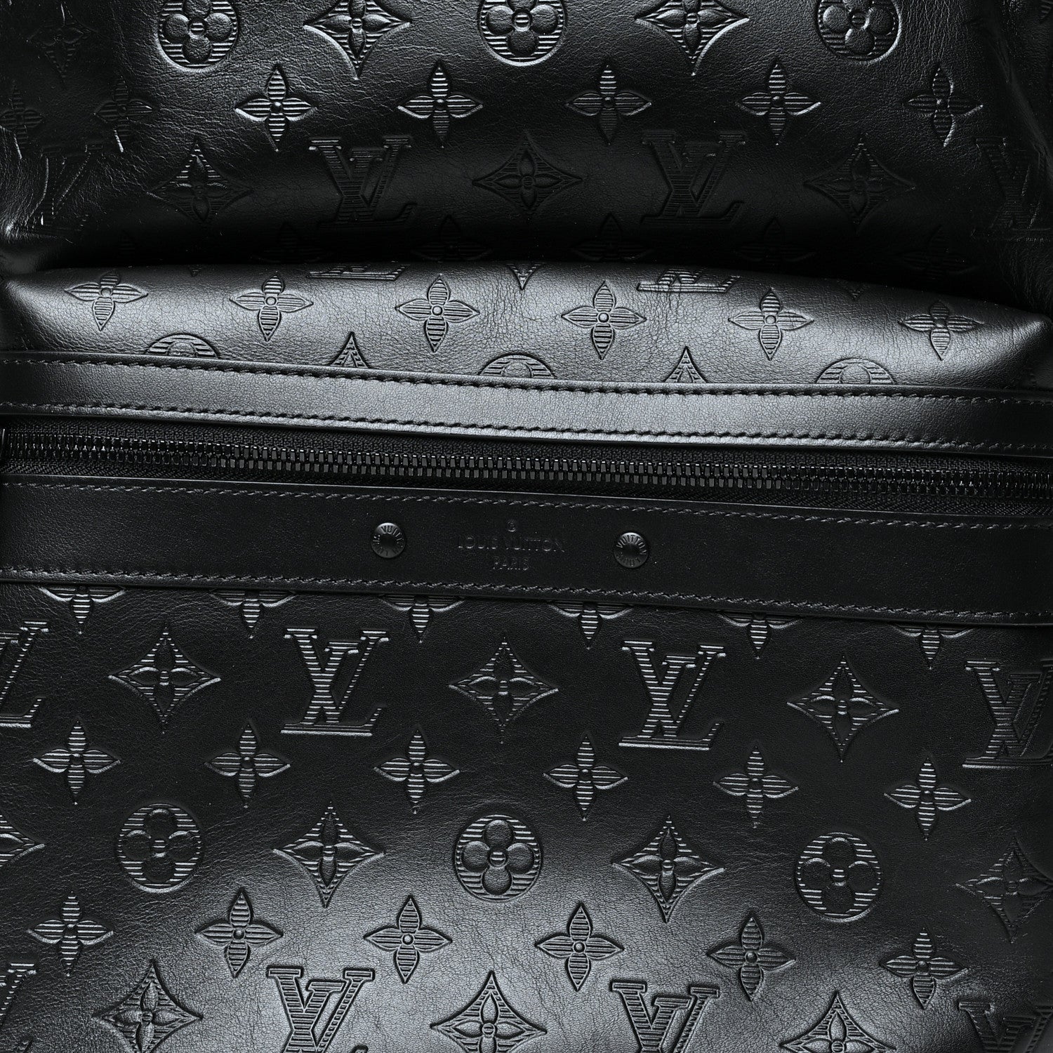 Louis Vuitton Calfskin Monogram Shadow Sprinter Backpack Black 7 of 9