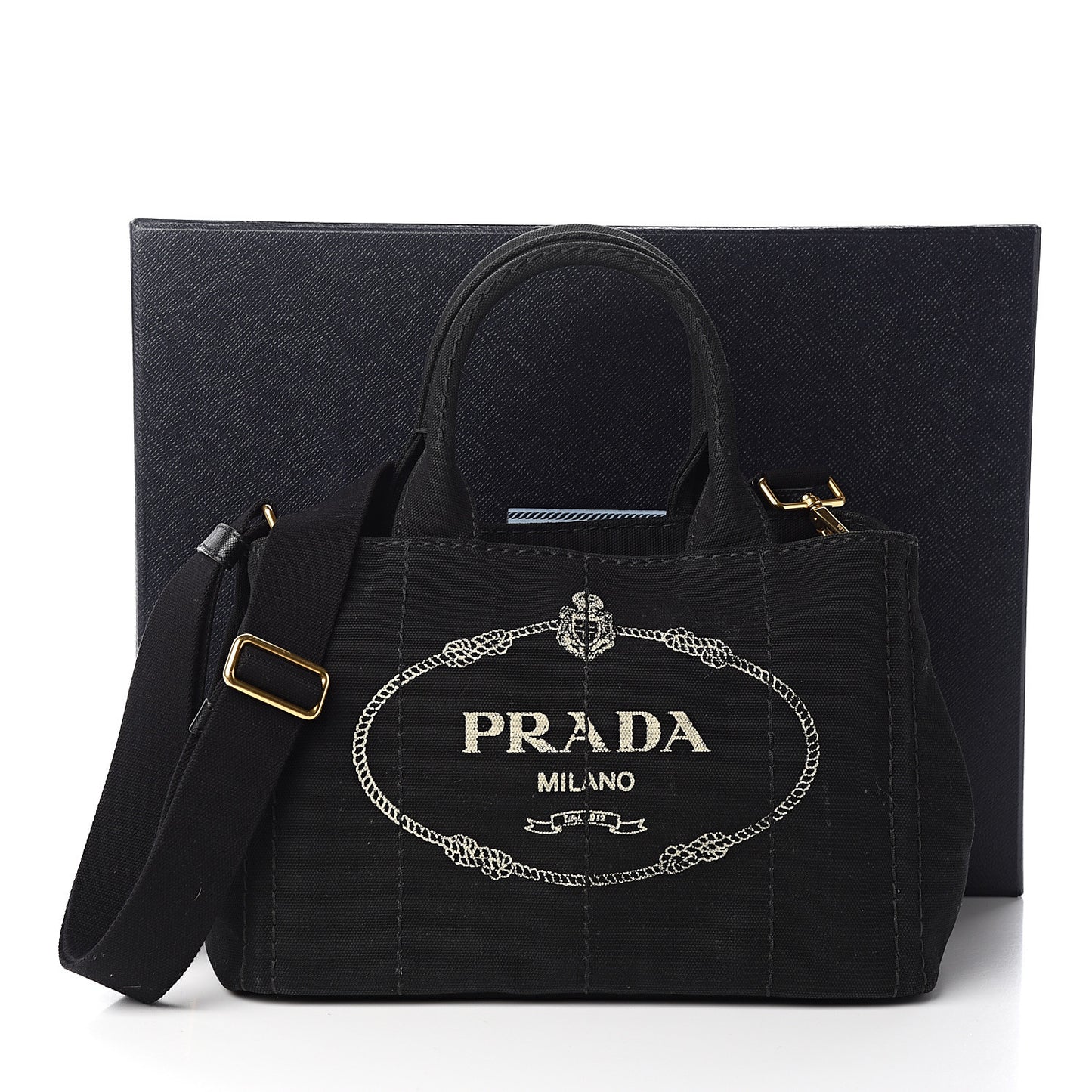 Canapa Small Logo Tote Black