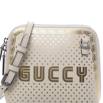 Gucci X SEGA Calfskin GUCCY Stars Mini Dome Shoulder Bag Mystic White Gold 10 of 10