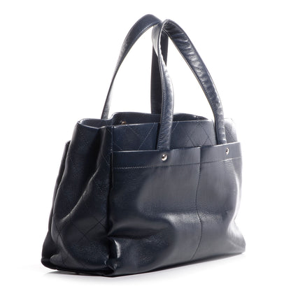 Chanel Caviar Executive Cerf Shopper Tote Navy 3 of 7