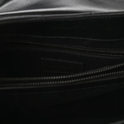 Saint Laurent Calfskin Y Quilted Monogram Medium Loulou Chain Satchel Black 8 of 11