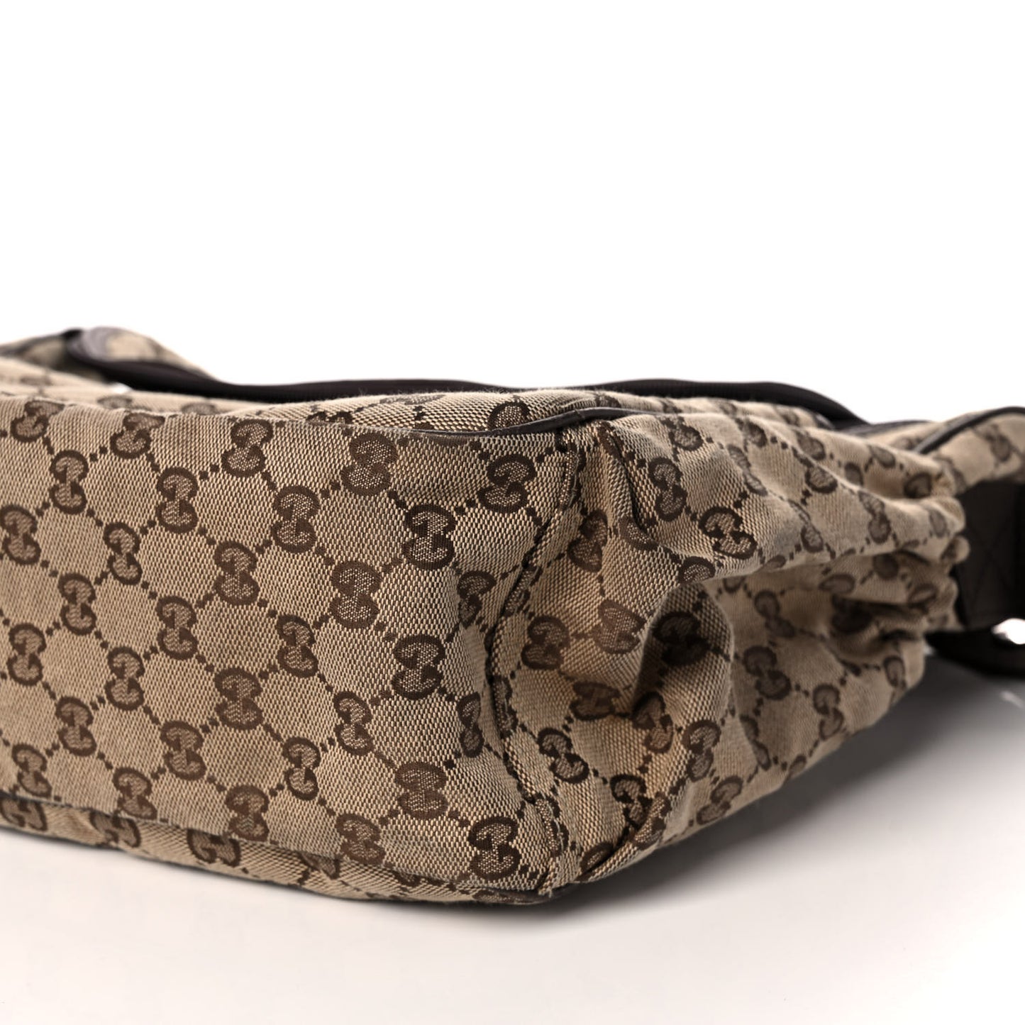 Monogram Natural Pigskin Large Diaper Bag Beige Ebony Cocoa Dark Chocolate