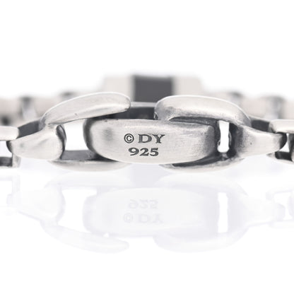 David Yurman Sterling Silver Hex Chain Station Bracelet 4 of 4