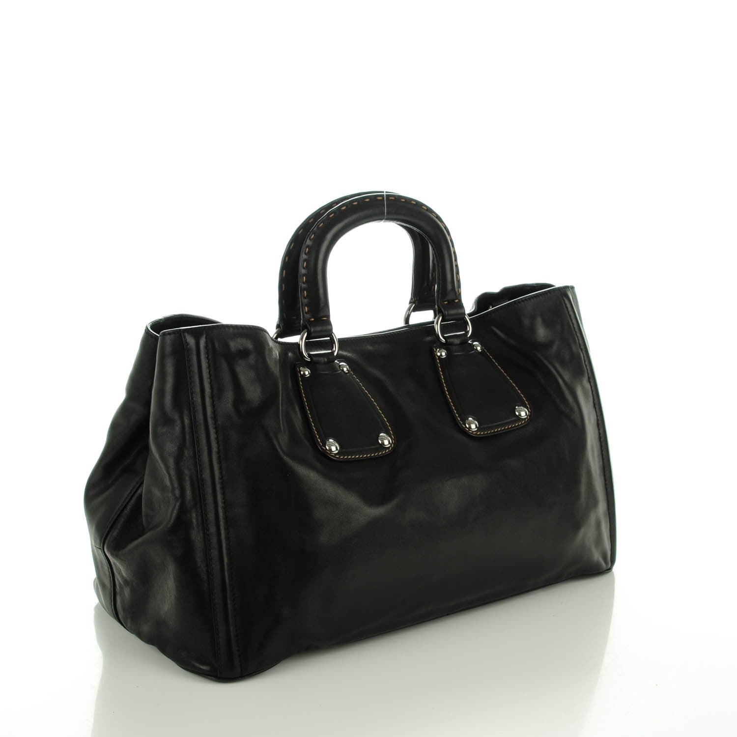 Prada Soft Calf Tote Nero Black 3 of 8