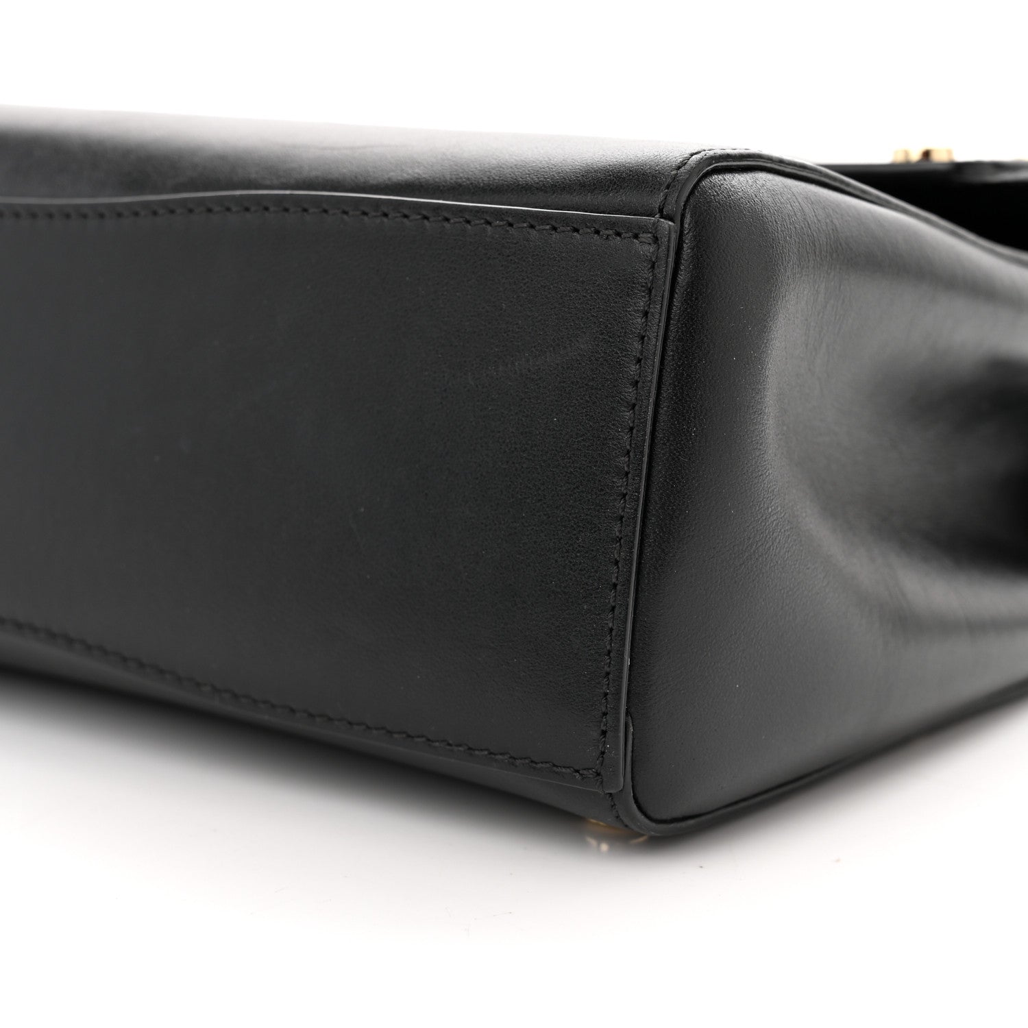Jimmy Choo Smooth Calfskin Studded Lockett Shoulder Bag Black 9 of 11