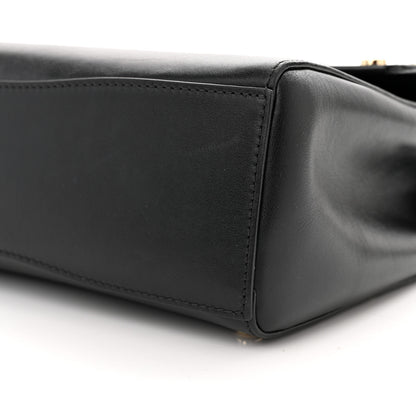 Jimmy Choo Smooth Calfskin Studded Lockett Shoulder Bag Black 9 of 11