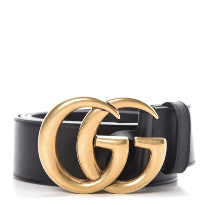 Gucci Calfskin Double G 40mm Belt 85 34 Black 1 of 7
