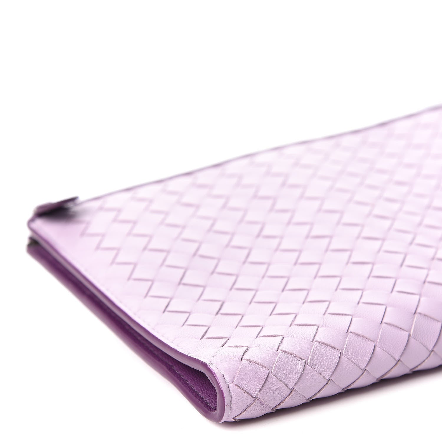 Bottega Veneta Nappa Intrecciato Flat Zip Pouch Parme Monalisa 5 of 11