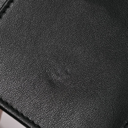 Chanel Lambskin Camellia Embossed Wallet On Chain WOC Black 12 of 16
