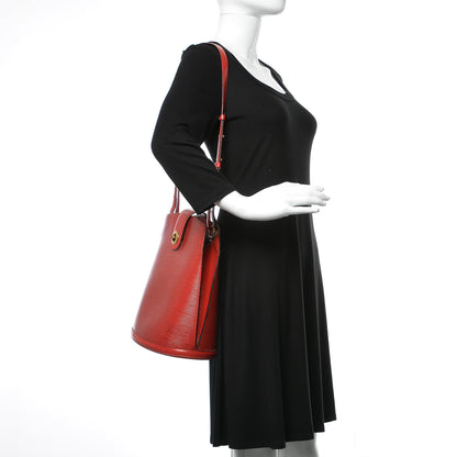 Louis Vuitton Epi Cluny Castillan Red 2 of 10