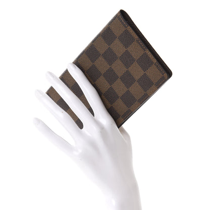 Louis Vuitton Damier Ebene Checkbook Cover Wallet 2 of 7