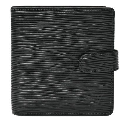 Louis Vuitton Epi Porte-Billets Compact Wallet Black 1 of 7