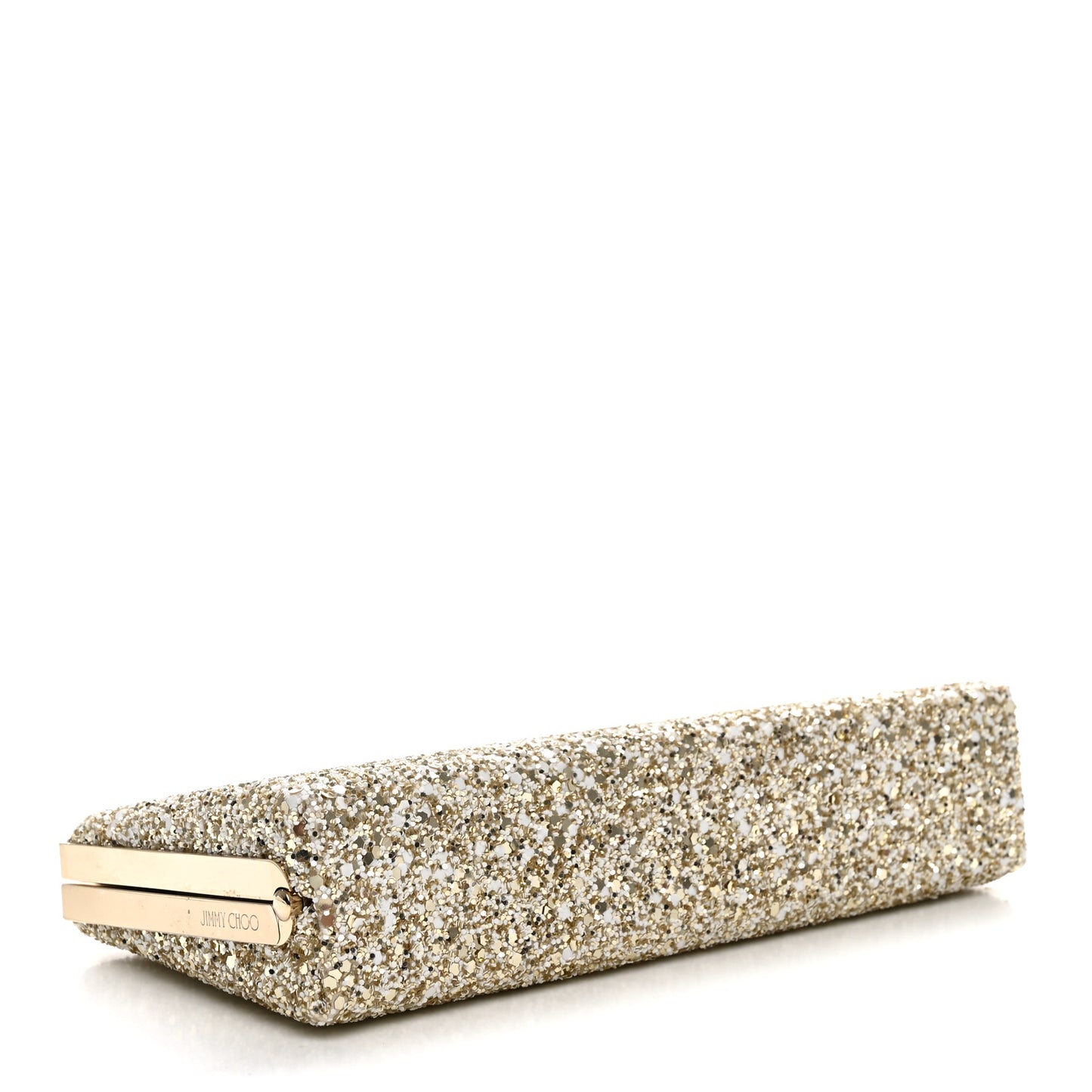 Coarse Glitter Celeste Clutch Moon Sand