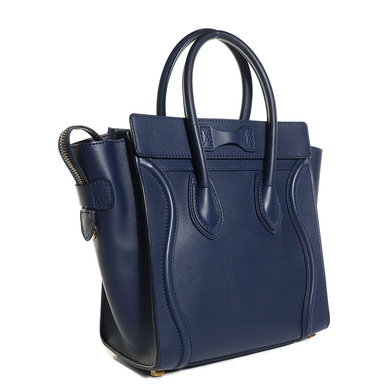Celine Smooth Calfskin Micro Luggage Navy Blue 3 of 8