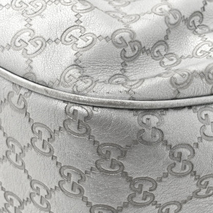 Gucci Metallic Guccissima Medium Sukey Hobo Silver 16 of 19