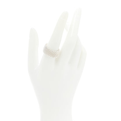 Tiffany Sterling Silver Somerset Mesh Ring 56 7.5 2 of 4