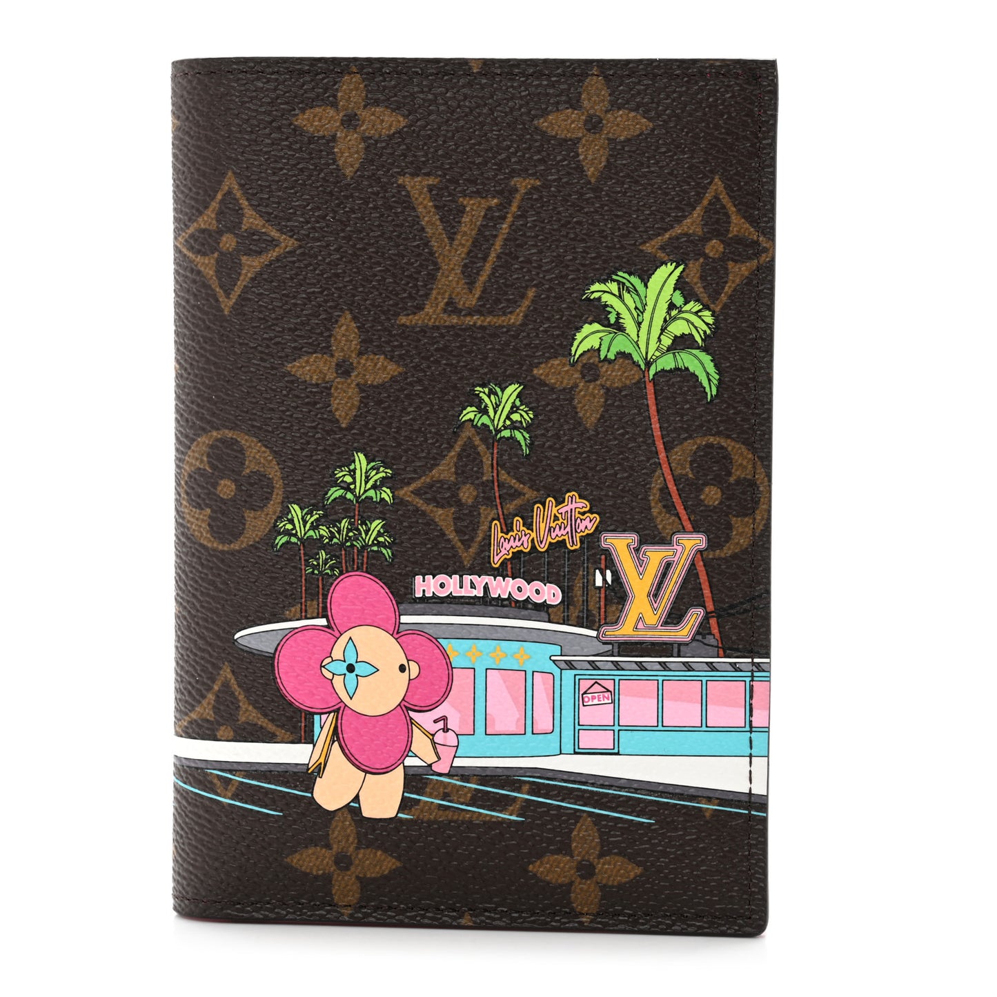 Monogram 2021 Christmas Animation Hollywood Passport Cover Fuchsia