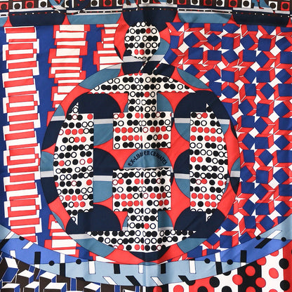 Hermes Silk Ex-Libris En Cravates 90 Scarf 2 of 3