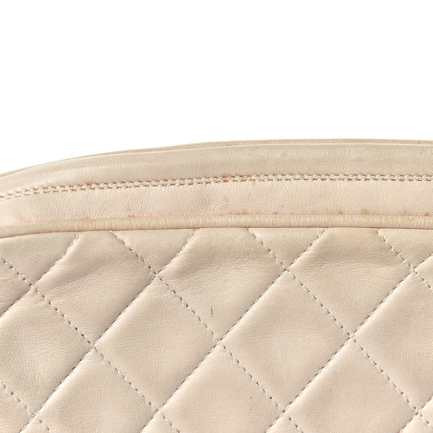 Chanel Lambskin Quilted Tassel Camera Case Pouch White 12 of 17