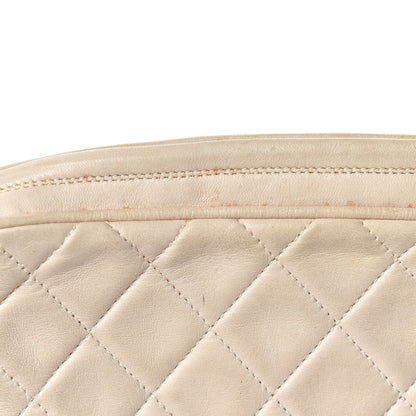 Chanel Lambskin Quilted Tassel Camera Case Pouch White 12 of 17