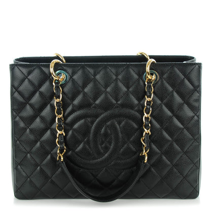 Chanel Caviar Quilted Grand Shopping Tote GST Black 1 of 7