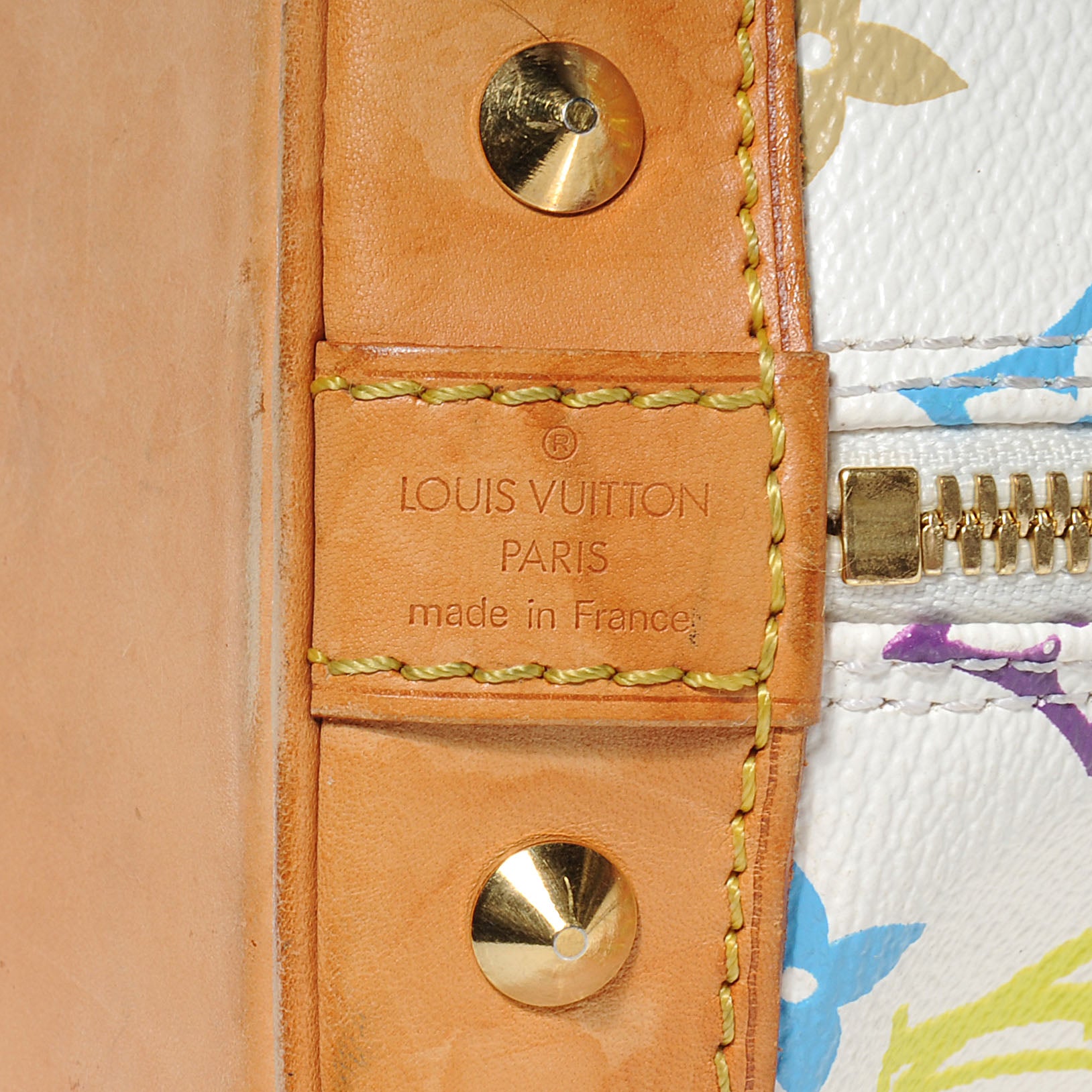 Louis Vuitton Monogram Multicolor Alma White 6 of 8