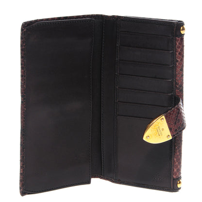 Gucci Python Babouska Continental Wallet Brown 5 of 7