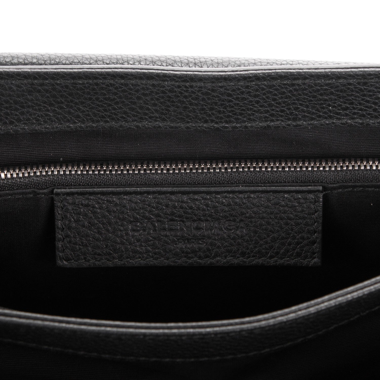 Balenciaga Baby Grained Calfskin Le Dix Large Soft Cartable Black 7 of 8