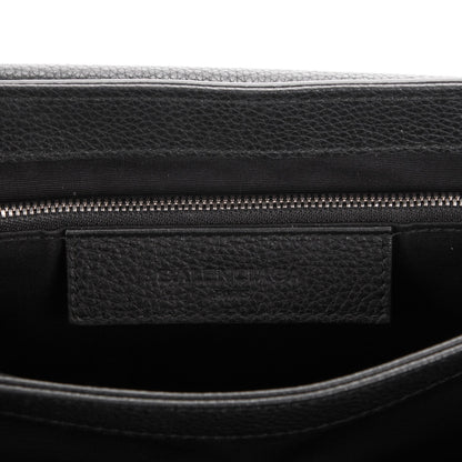 Balenciaga Baby Grained Calfskin Le Dix Large Soft Cartable Black 7 of 8